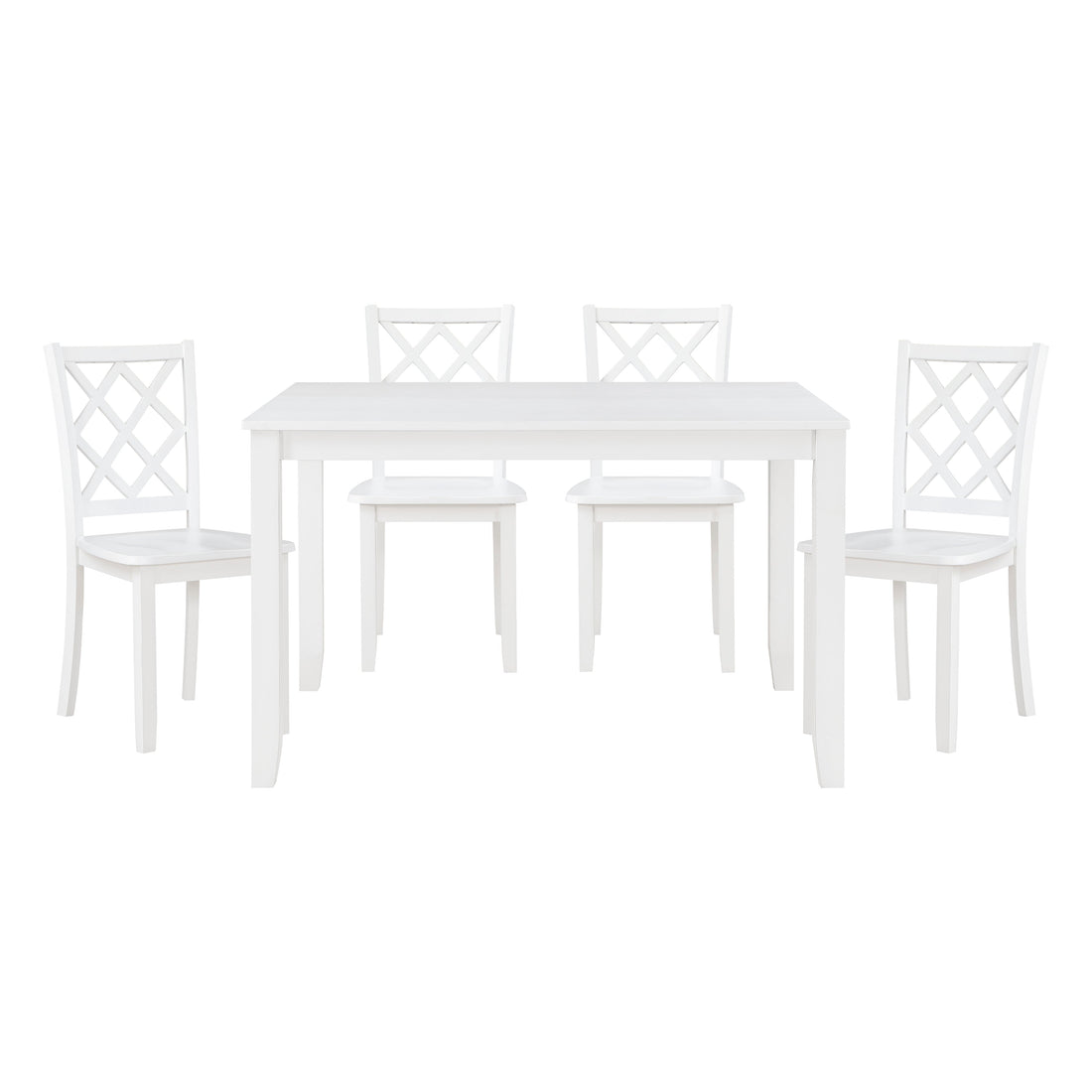 5892WT 5-Piece Pack Dinette Set - 5892WT - Bien Home Furniture & Electronics
