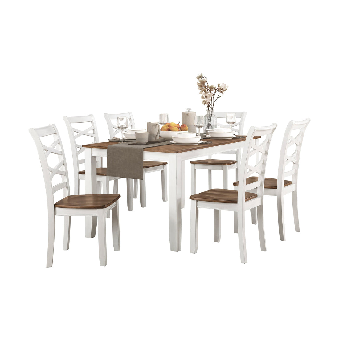 5894N-7P 7-Piece Pack Dinette Set - 5894N-7P - Bien Home Furniture &amp; Electronics