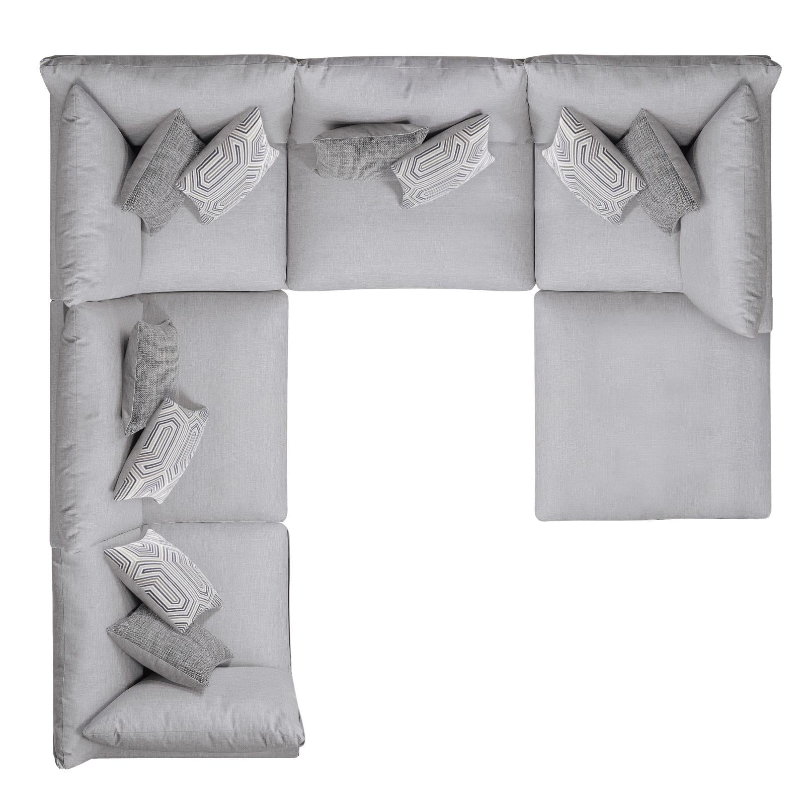 6 PC SECTIONAL - 551511-S6B - Bien Home Furniture &amp; Electronics