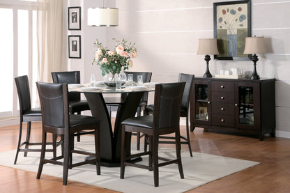 710-36RD* (3)Round Counter Height Table, Glass Top - 710-36RD* - Bien Home Furniture &amp; Electronics