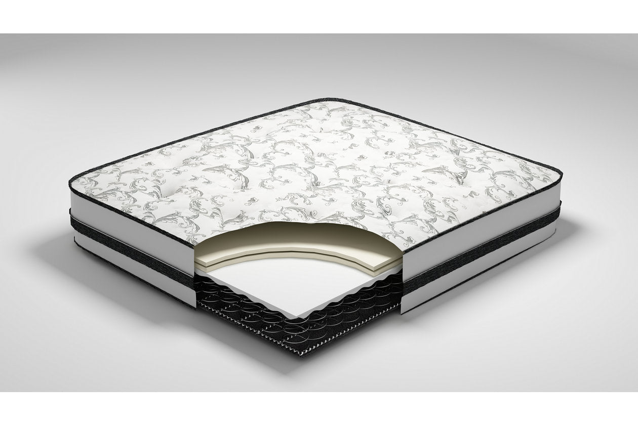 8 Inch Chime Innerspring White King Mattress in a Box - M69541 - Bien Home Furniture &amp; Electronics