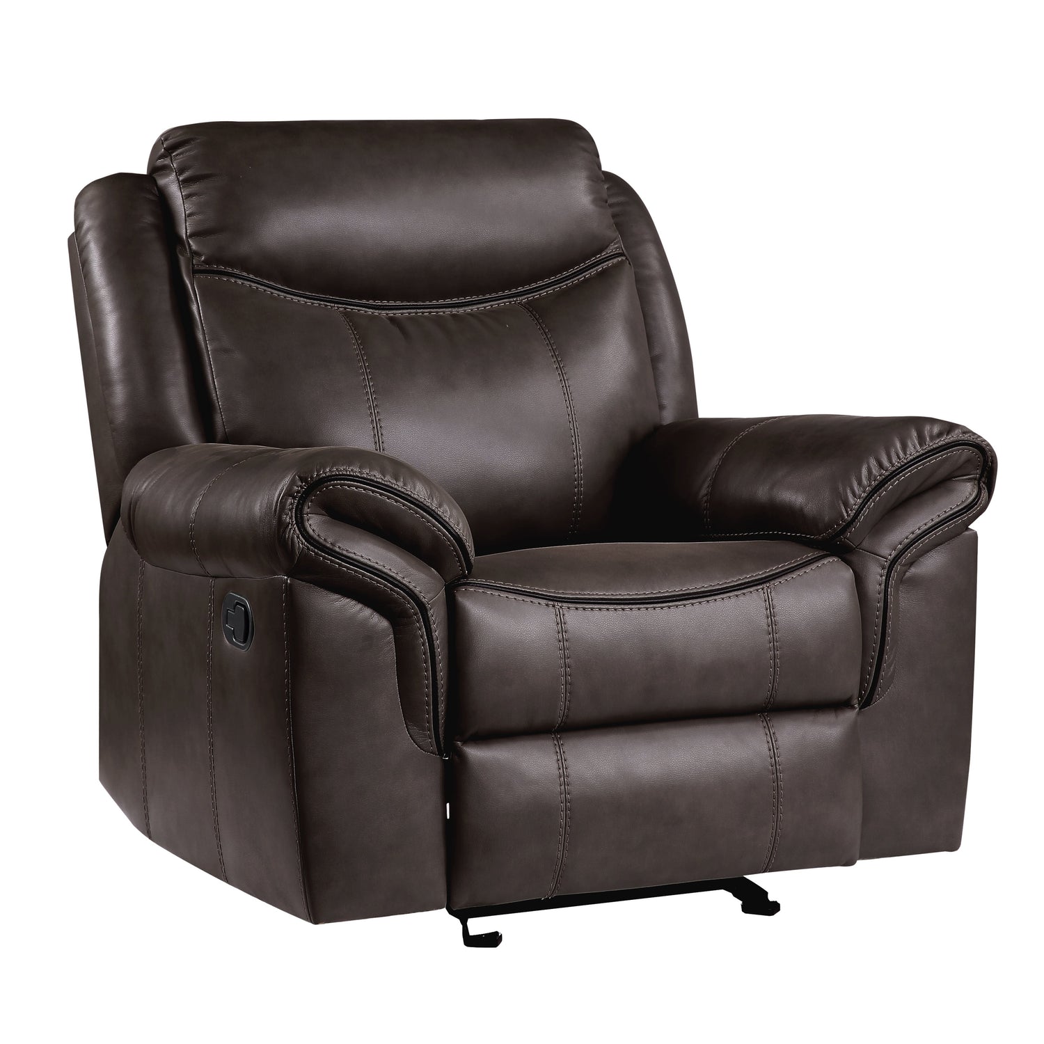 8206BRW-1 Glider Reclining Chair - 8206BRW-1 - Bien Home Furniture &amp; Electronics