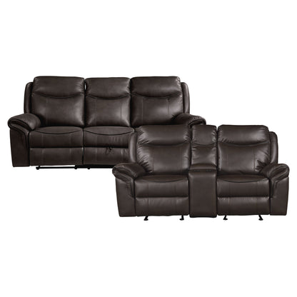 8206BRW*2 2pc Set: Sofa, Love - 8206BRW*2 - Bien Home Furniture &amp; Electronics
