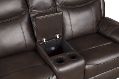 8206BRW*2 2pc Set: Sofa, Love - 8206BRW*2 - Bien Home Furniture &amp; Electronics