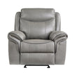 8206GRY-1 Glider Reclining Chair - 8206GRY-1 - Bien Home Furniture & Electronics