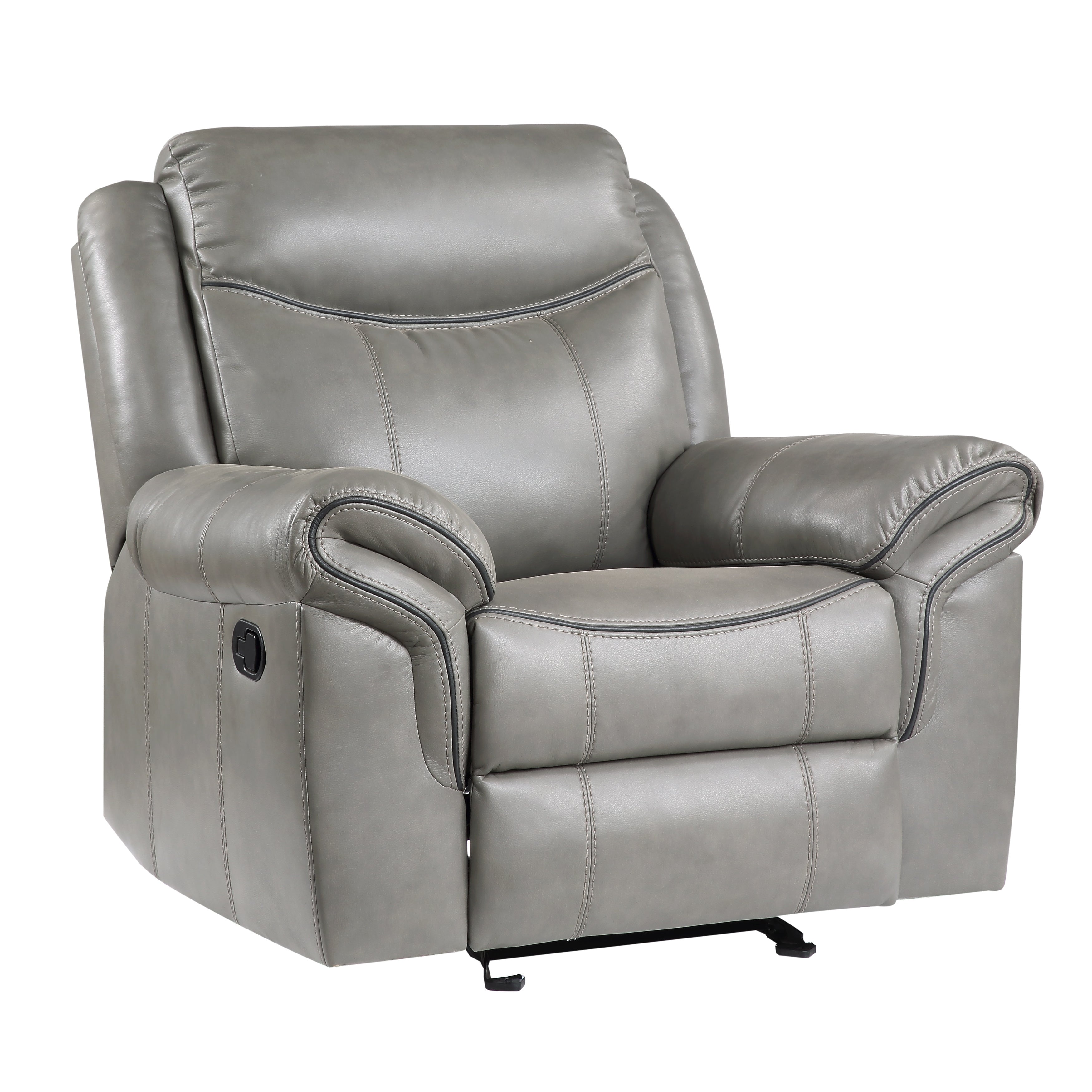 8206GRY-1 Glider Reclining Chair - 8206GRY-1 - Bien Home Furniture &amp; Electronics