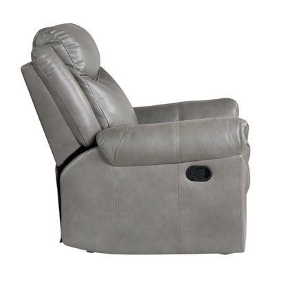 8206GRY-1 Glider Reclining Chair - 8206GRY-1 - Bien Home Furniture &amp; Electronics