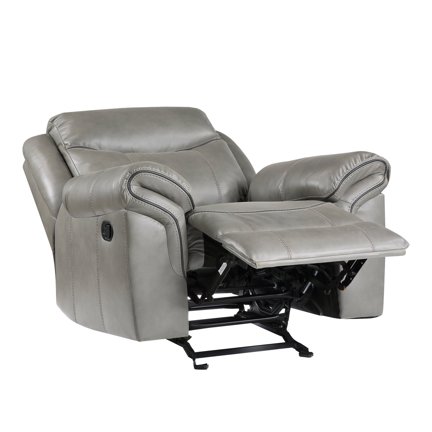 8206GRY-1 Glider Reclining Chair - 8206GRY-1 - Bien Home Furniture &amp; Electronics