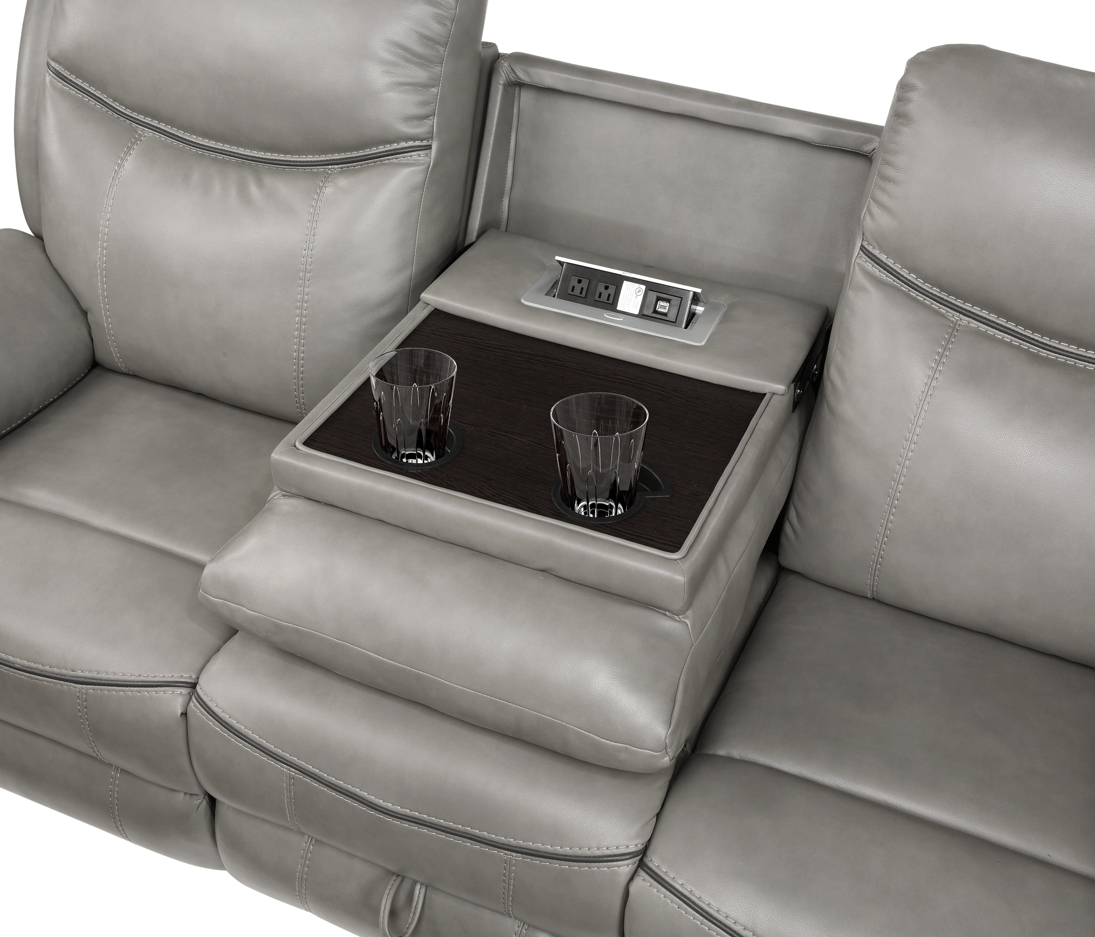 8206GRY*2 2pc Set: Sofa, Love - 8206GRY*2 - Bien Home Furniture &amp; Electronics