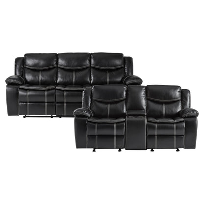8230BLK*2 2pc Set: Sofa, Love - 8230BLK*2 - Bien Home Furniture &amp; Electronics
