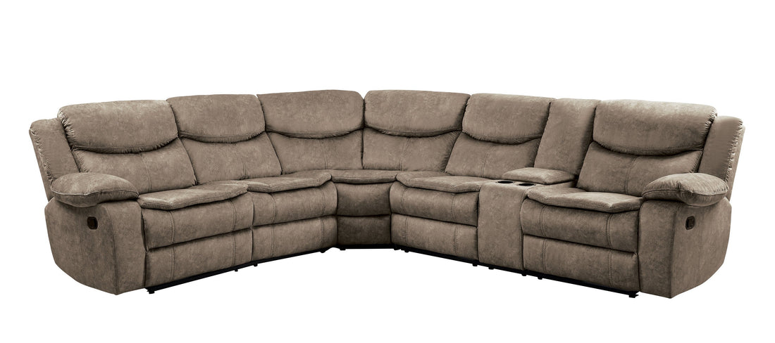 8230FBR*SC (3)3-Piece Sectional with Right Console - 8230FBR*SC - Bien Home Furniture &amp; Electronics