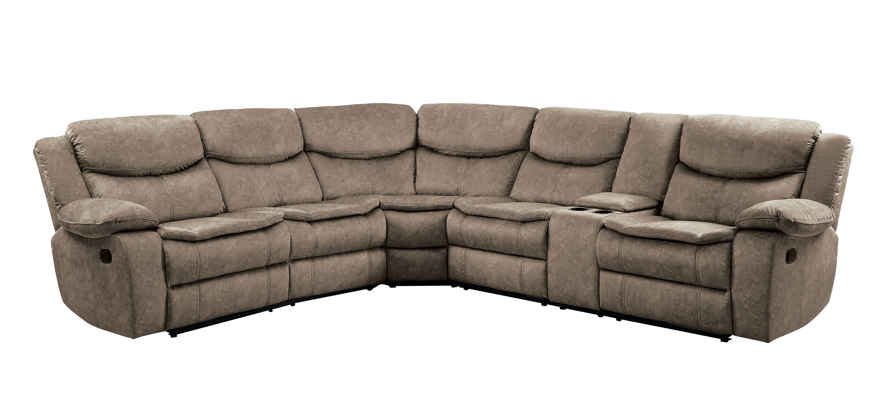 8230FBR*SC (3)3-Piece Sectional with Right Console - 8230FBR*SC - Bien Home Furniture &amp; Electronics