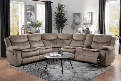 8230FBR*SC (3)3-Piece Sectional with Right Console - 8230FBR*SC - Bien Home Furniture &amp; Electronics