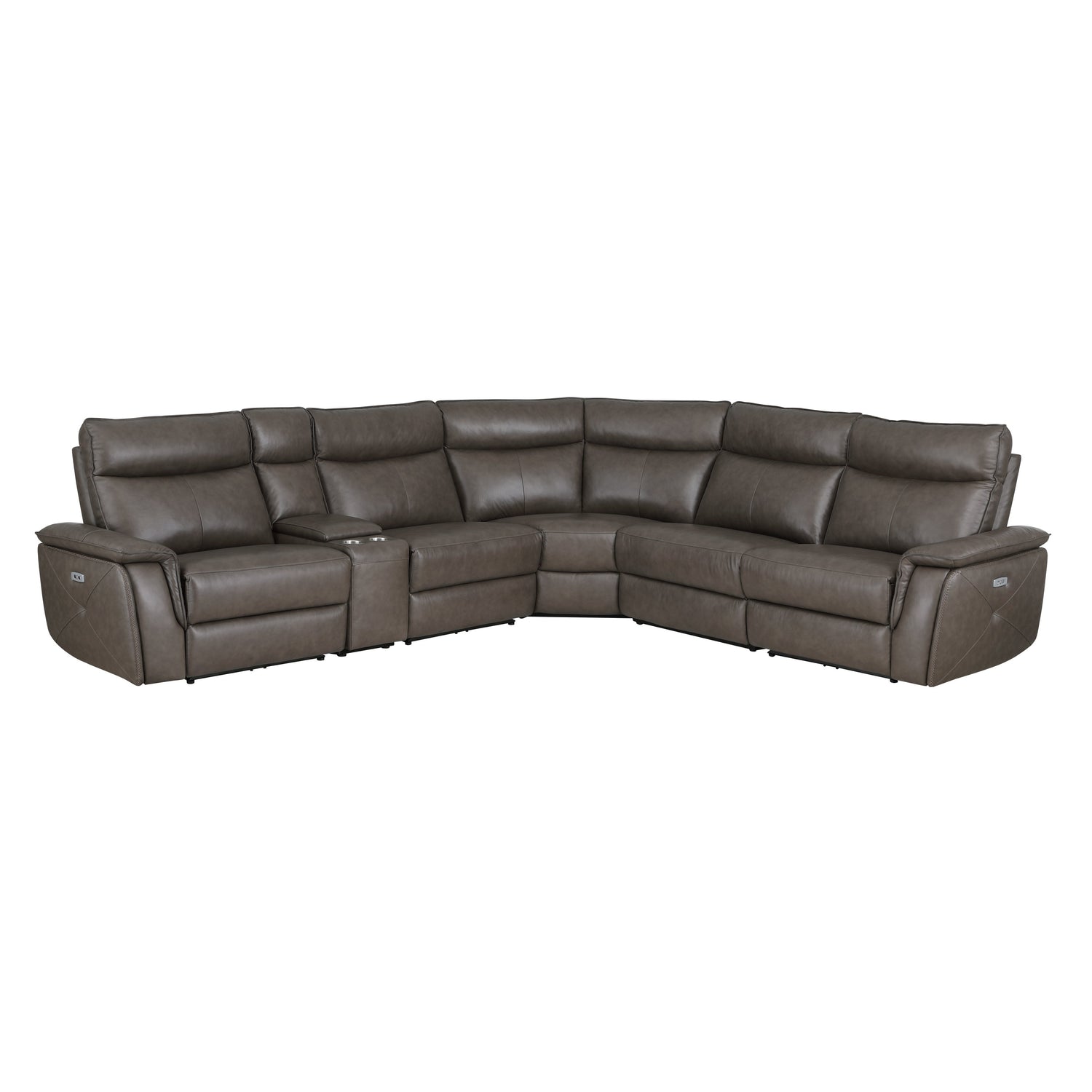 8259RFDB*6SCPWH (6)6-Piece Modular Power Reclining Sectional with Power Headrests - 8259RFDB*6SCPWH - Bien Home Furniture &amp; Electronics