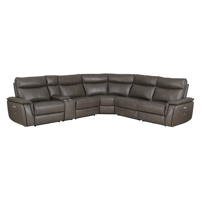 8259RFDB*6SCPWH (6)6-Piece Modular Power Reclining Sectional with Power Headrests - 8259RFDB*6SCPWH - Bien Home Furniture &amp; Electronics