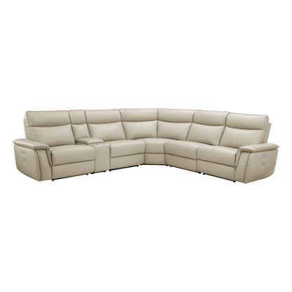 8259RFTP*6SCPWH (6)6-Piece Modular Power Reclining Sectional with Power Headrests - 8259RFTP*6SCPWH - Bien Home Furniture &amp; Electronics