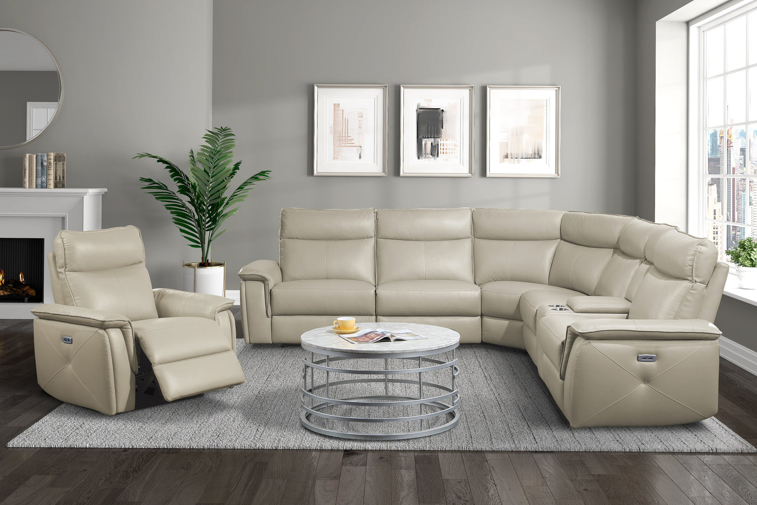 8259RFTP-AC (3/6)Armless Chair - 8259RFTP-AC - Bien Home Furniture &amp; Electronics