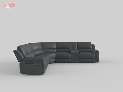 8260DB*6PW (6)6-Piece Modular Power Reclining Sectional - 8260DB*6PW - Bien Home Furniture &amp; Electronics