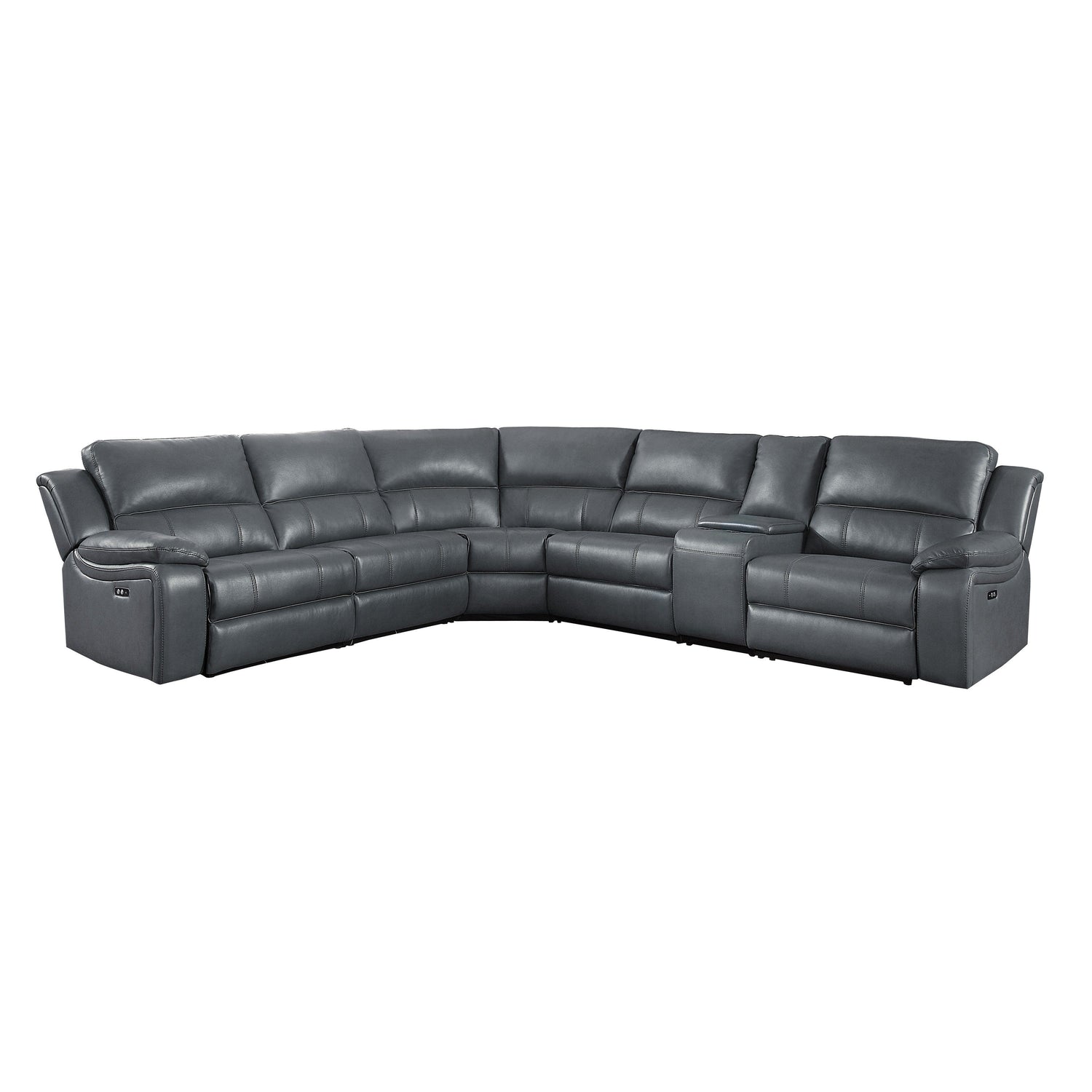 8260GY*6PW (6)6-Piece Modular Power Reclining Sectional - 8260GY*6PW - Bien Home Furniture &amp; Electronics