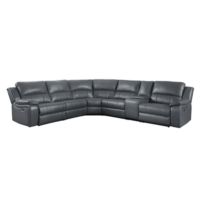 8260GY*6PW (6)6-Piece Modular Power Reclining Sectional - 8260GY*6PW - Bien Home Furniture &amp; Electronics