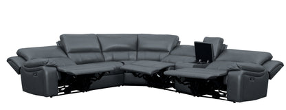 8260GY*6PW (6)6-Piece Modular Power Reclining Sectional - 8260GY*6PW - Bien Home Furniture &amp; Electronics