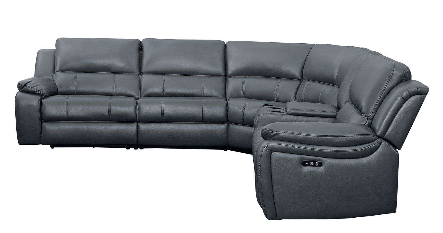 8260GY*6PW (6)6-Piece Modular Power Reclining Sectional - 8260GY*6PW - Bien Home Furniture &amp; Electronics