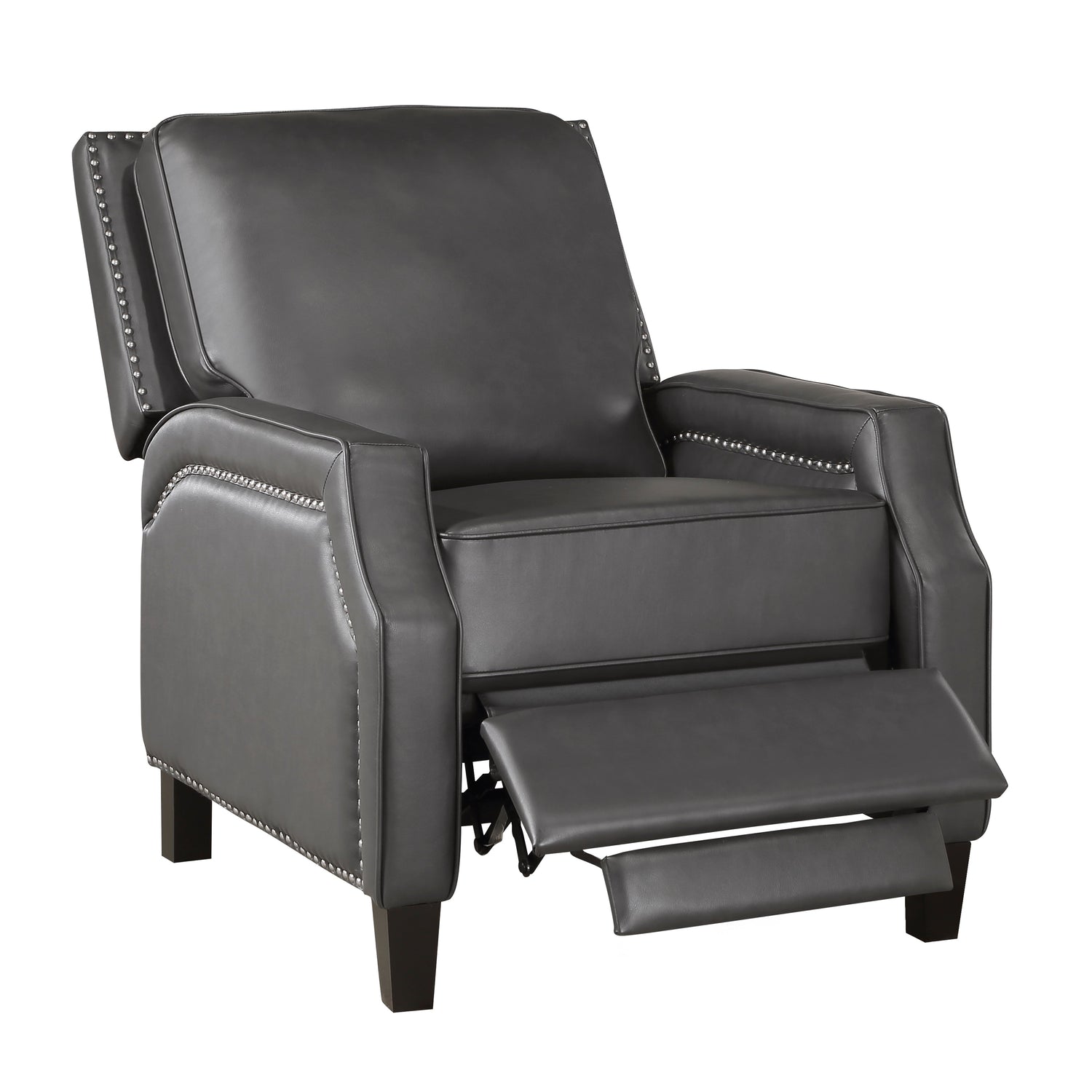 8504GRY-1 Push Back Reclining Chair - 8504GRY-1 - Bien Home Furniture &amp; Electronics