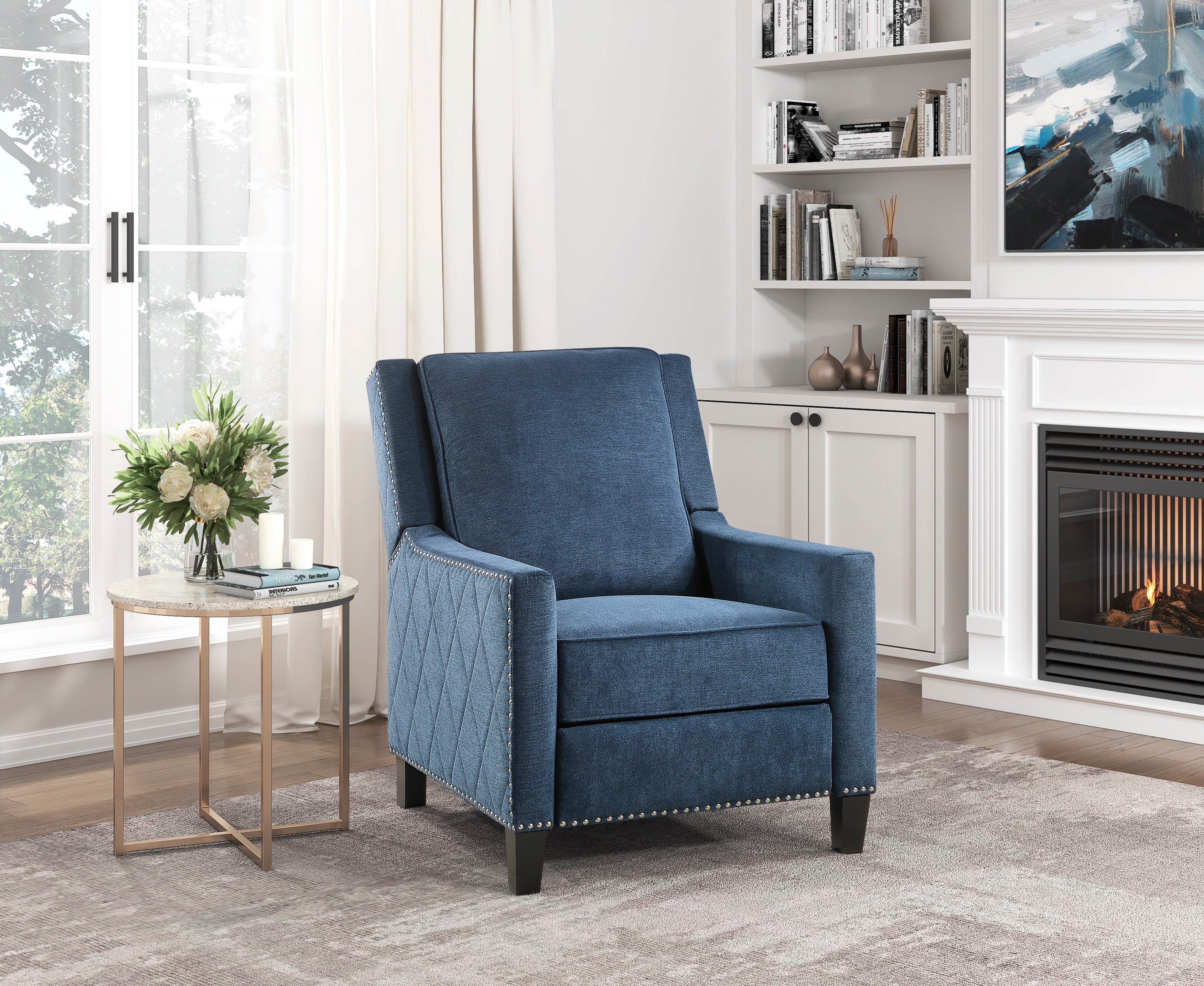 8505BU-1 Push Back Reclining Chair - 8505BU-1 - Bien Home Furniture &amp; Electronics