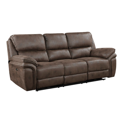 8517BRW*2PW 2pc Set: Sofa, Love (Power) - 8517BRW*2PW - Bien Home Furniture &amp; Electronics