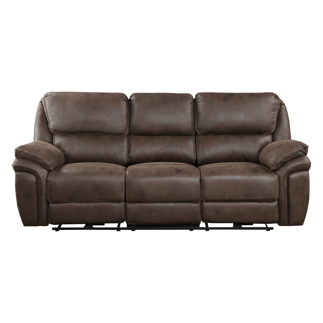 8517BRW-3PW Power Double Reclining Sofa - 8517BRW-3PW - Bien Home Furniture & Electronics