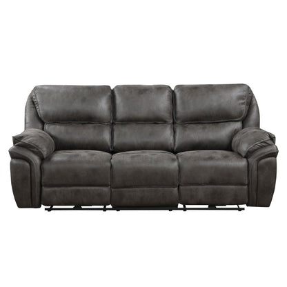 8517GRY-3PW Power Double Reclining Sofa - 8517GRY-3PW - Bien Home Furniture &amp; Electronics