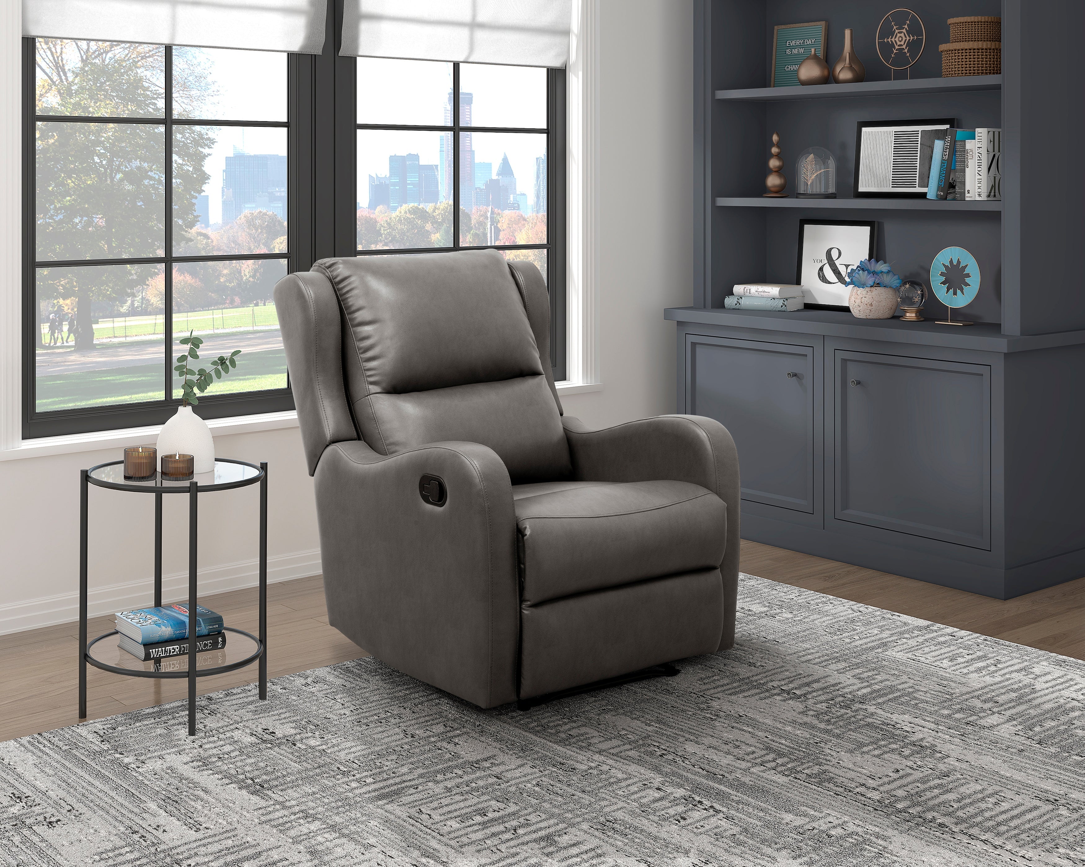 8527GRY-1 Reclining Chair - 8527GRY-1 - Bien Home Furniture &amp; Electronics