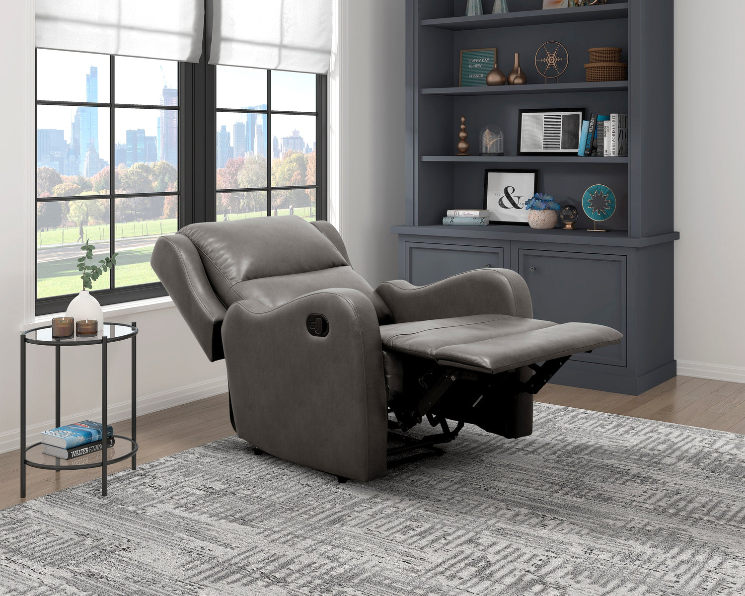 8527GRY-1 Reclining Chair - 8527GRY-1 - Bien Home Furniture &amp; Electronics