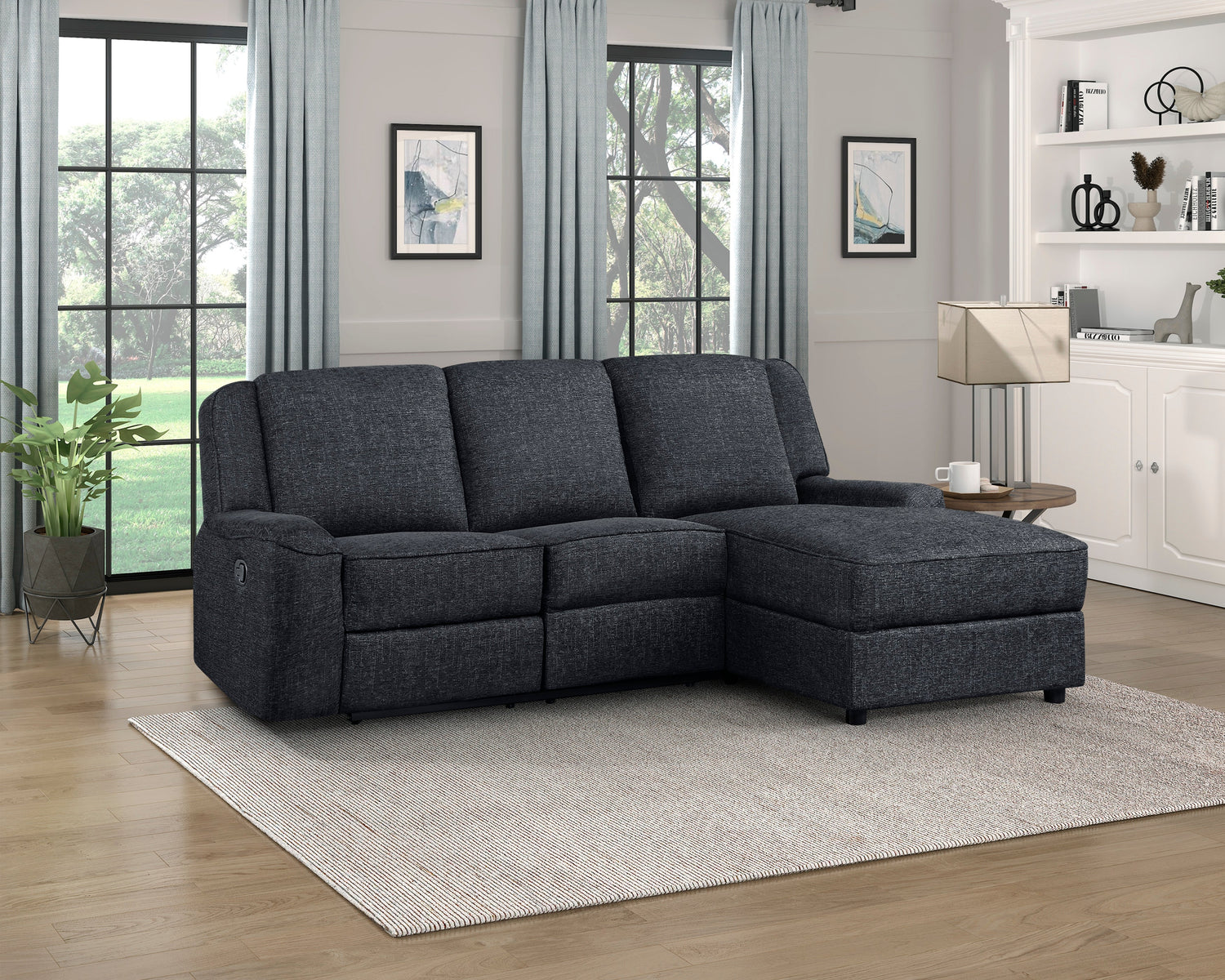 8530EB*SC (2)2-Piece Reclining Sectional with Right Chaise - 8530EB*SC - Bien Home Furniture &amp; Electronics