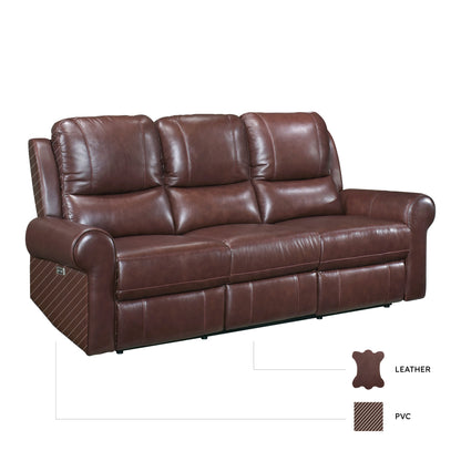 8546BR-3PWH Power Double Reclining Sofa with Power Headrests - 8546BR-3PWH - Bien Home Furniture &amp; Electronics