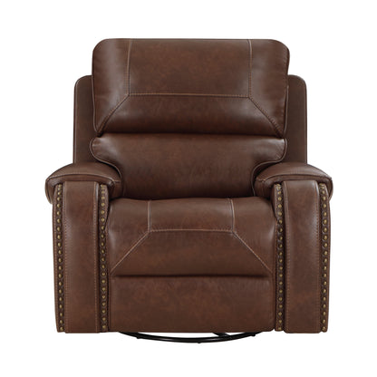 8549BRW-1 Swivel Glider Reclining Chair - 8549BRW-1 - Bien Home Furniture &amp; Electronics