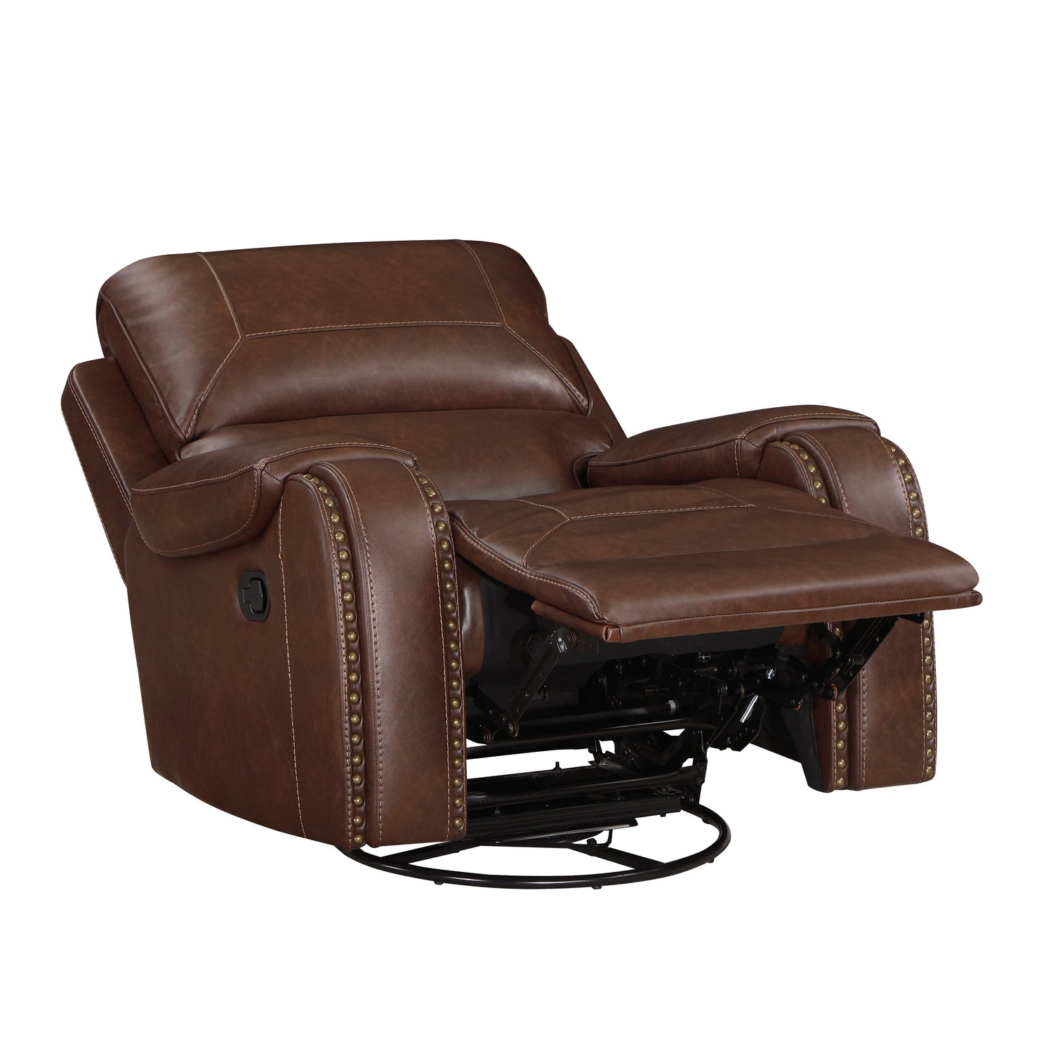8549BRW-1 Swivel Glider Reclining Chair - 8549BRW-1 - Bien Home Furniture &amp; Electronics