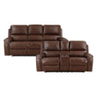 8549BRW*2 2pc Set: Sofa, Love - 8549BRW*2 - Bien Home Furniture & Electronics