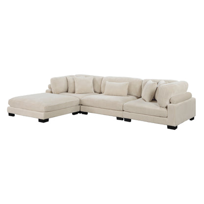 8555BE*4OT (4)4-Piece Modular Sectional with Ottoman - 8555BE*4OT - Bien Home Furniture &amp; Electronics