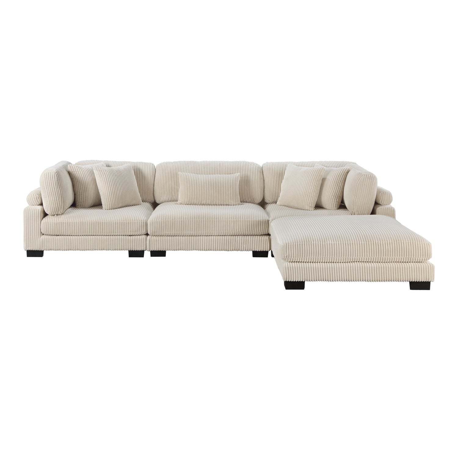 8555BE*4OT (4)4-Piece Modular Sectional with Ottoman - 8555BE*4OT - Bien Home Furniture &amp; Electronics