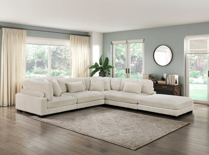 8555BE*5OT (5)5-Piece Modular Sectional with Ottoman - 8555BE*5OT - Bien Home Furniture &amp; Electronics