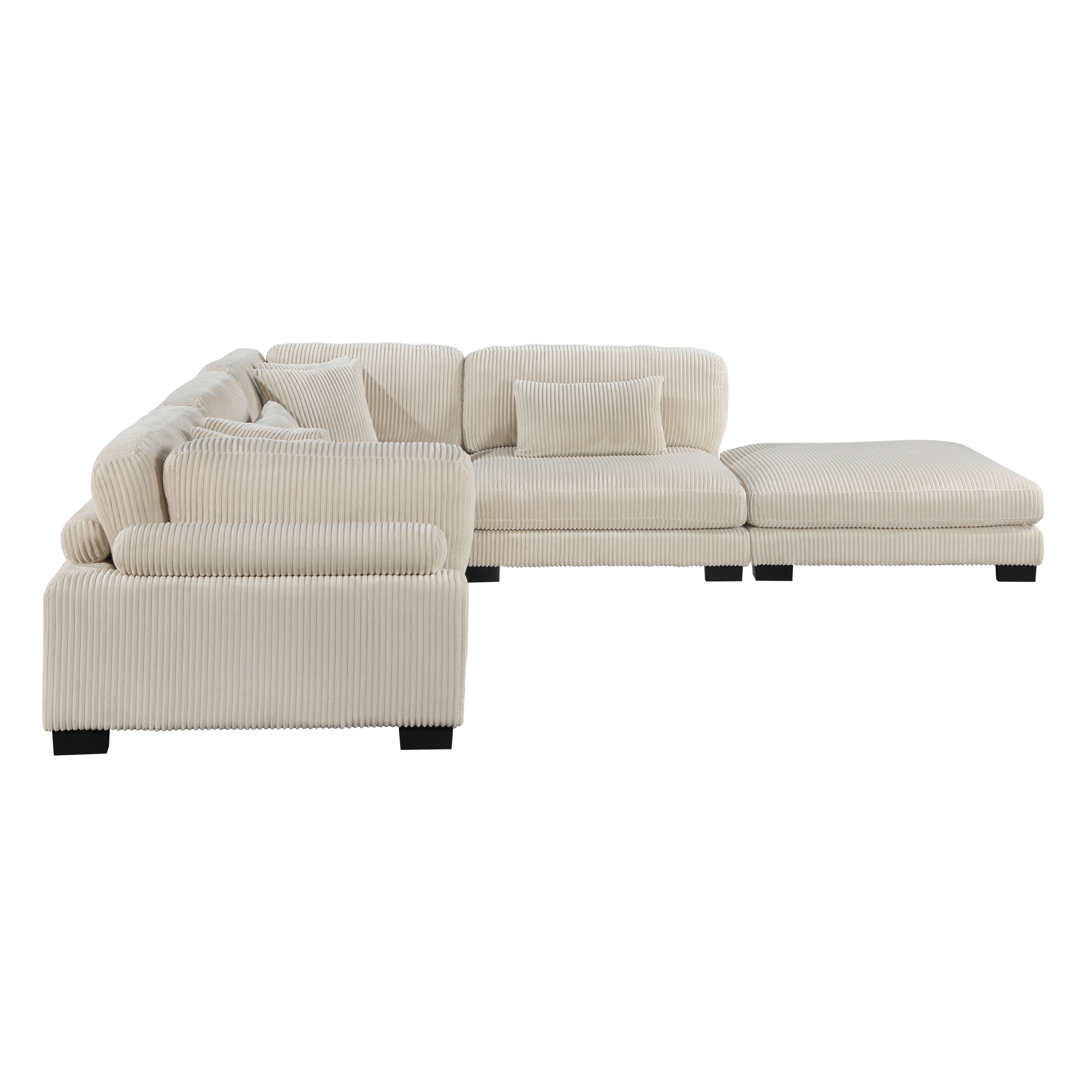 8555BE*5OT (5)5-Piece Modular Sectional with Ottoman - 8555BE*5OT - Bien Home Furniture &amp; Electronics