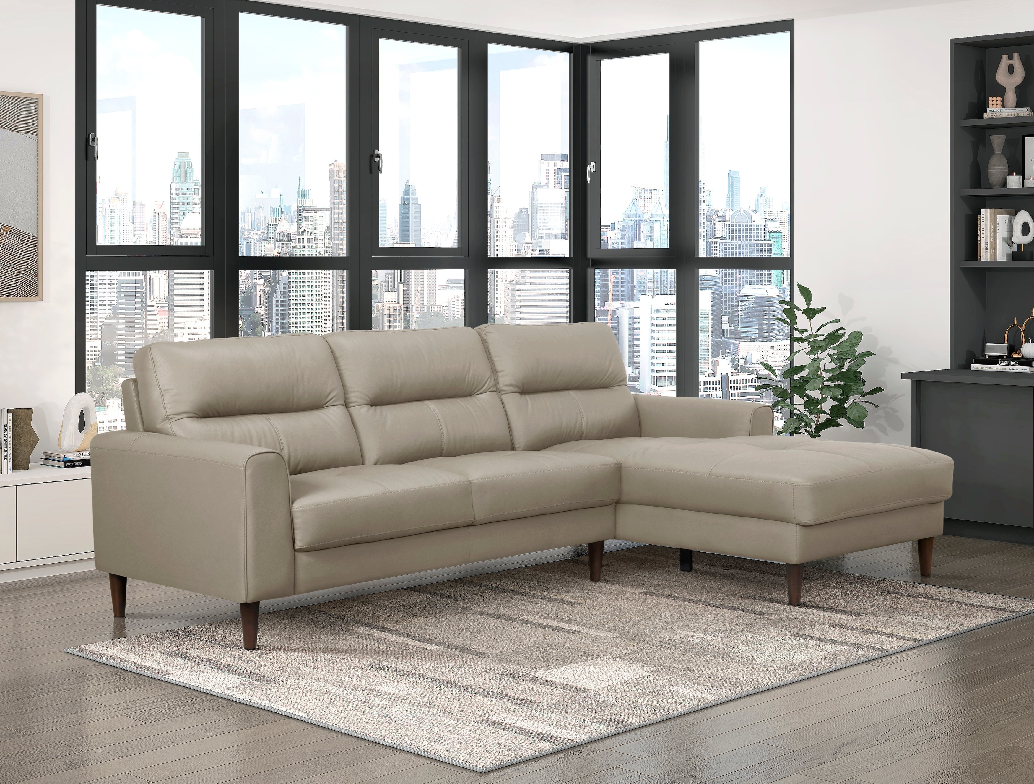 8566LTE*SC 2-Piece Sectional with Right Chaise - 8566LTE*SC - Bien Home Furniture &amp; Electronics