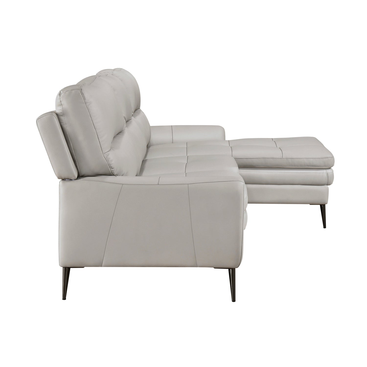 8577GY*SC (2)2-Piece Sectional with Right Chaise - 8577GY*SC - Bien Home Furniture &amp; Electronics