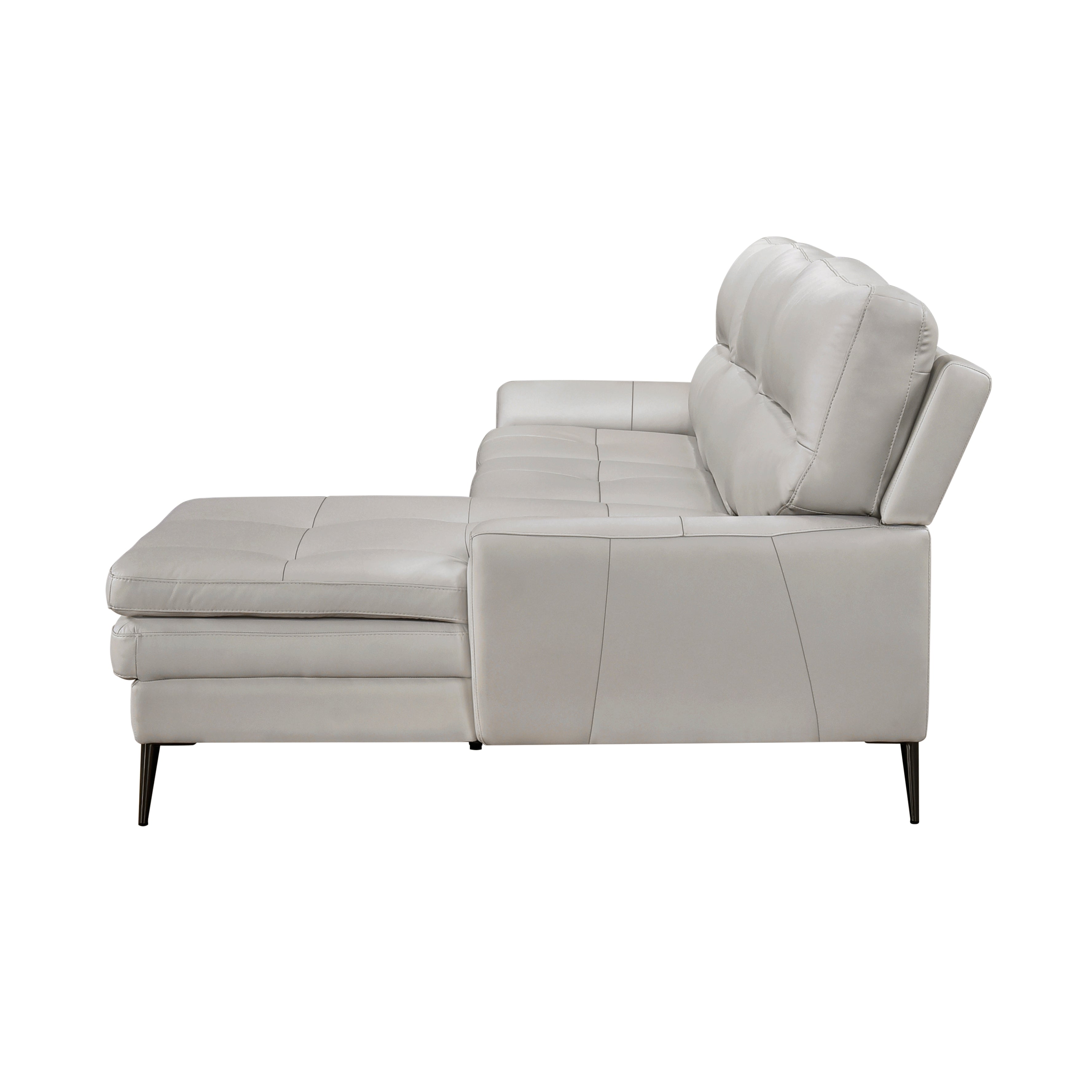 8577GY*SC (2)2-Piece Sectional with Right Chaise - 8577GY*SC - Bien Home Furniture &amp; Electronics