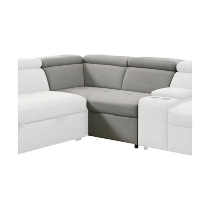 9219GY-2CR (2/3)2-Seater Corner Seat with Adjustable Headrests - 9219GY-2CR - Bien Home Furniture &amp; Electronics