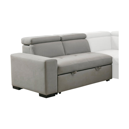 9219GY-2L (1/3)Left Side 2-Seater with Adjustable Headrests and Pull-out Bed - 9219GY-2L - Bien Home Furniture &amp; Electronics