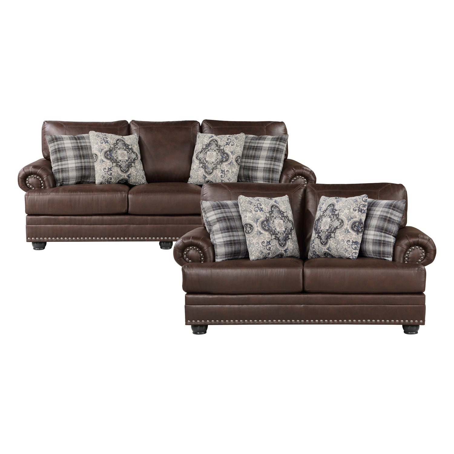 9260DB*2 2pc Set: Sofa, Love - 9260DB*2 - Bien Home Furniture &amp; Electronics