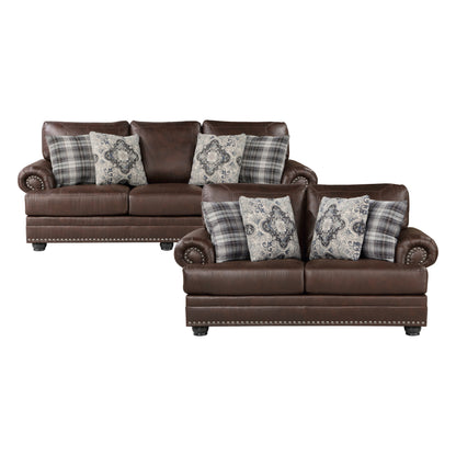 9260DB*2 2pc Set: Sofa, Love - 9260DB*2 - Bien Home Furniture &amp; Electronics