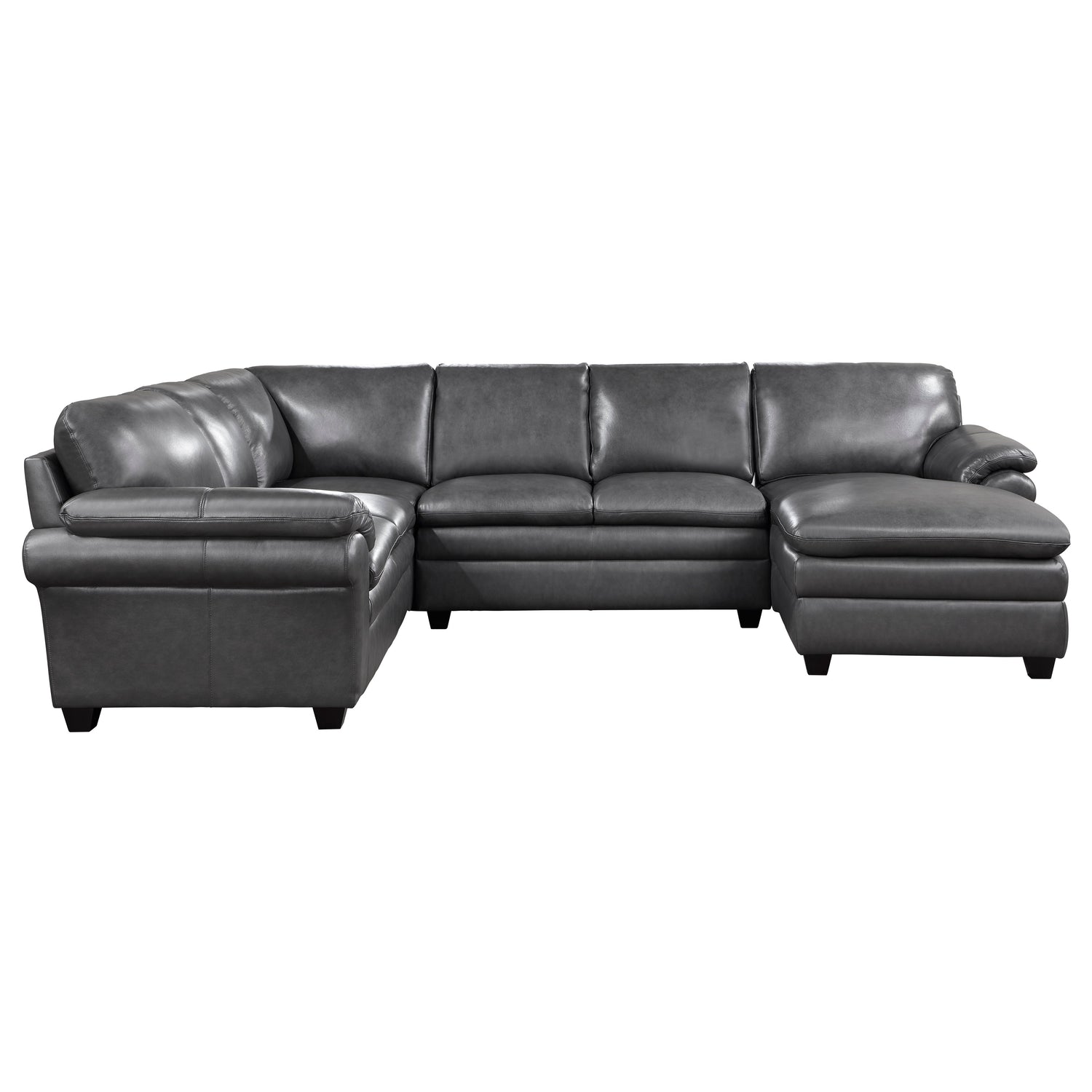 9267GY*42LRC (4)4-Piece Sectional with Right Chaise - 9267GY*42LRC - Bien Home Furniture &amp; Electronics